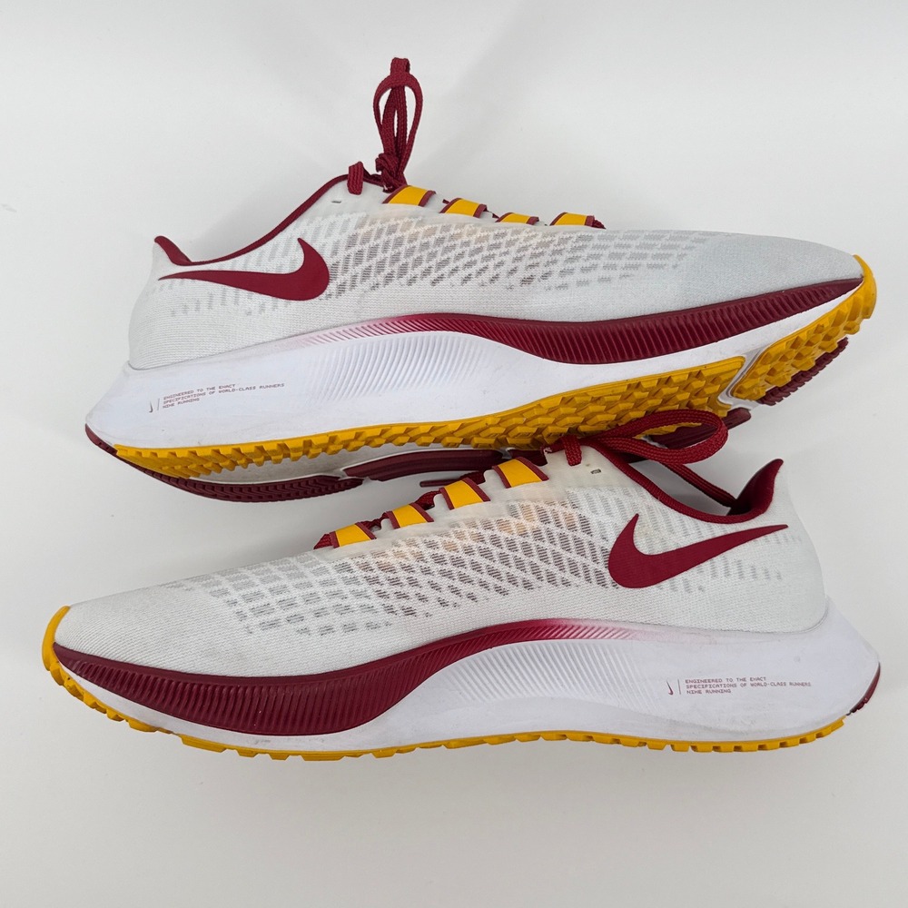 Nike Zoom Pegasus 37 USC Trojans Running Shoes Men's Size 10.5 CZ5396-100 - Picture 9 of 11